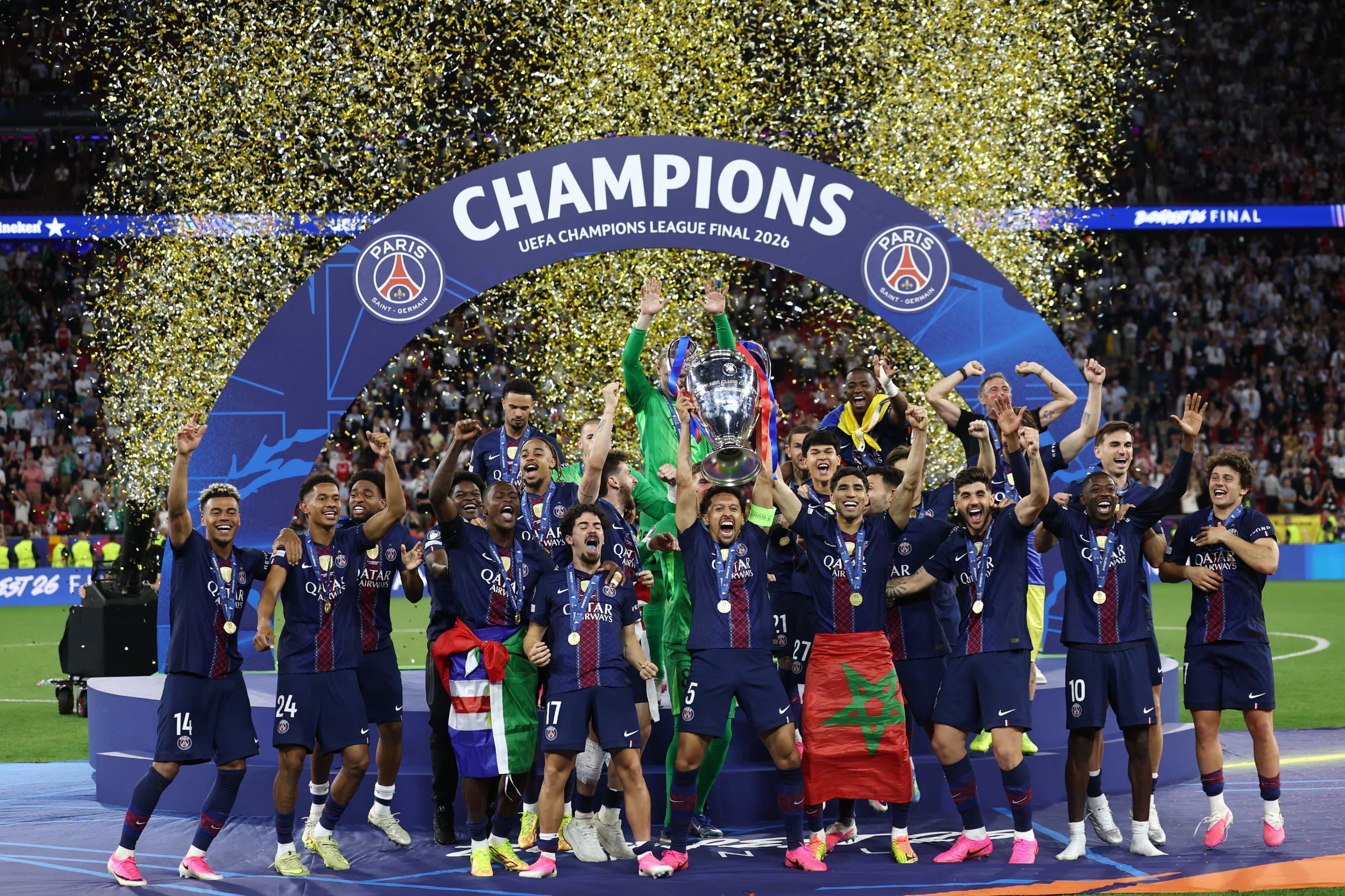 Guusha Paris ee Champion-ka iyo Arsenal oo ku hungowday riyadeedii Yurub