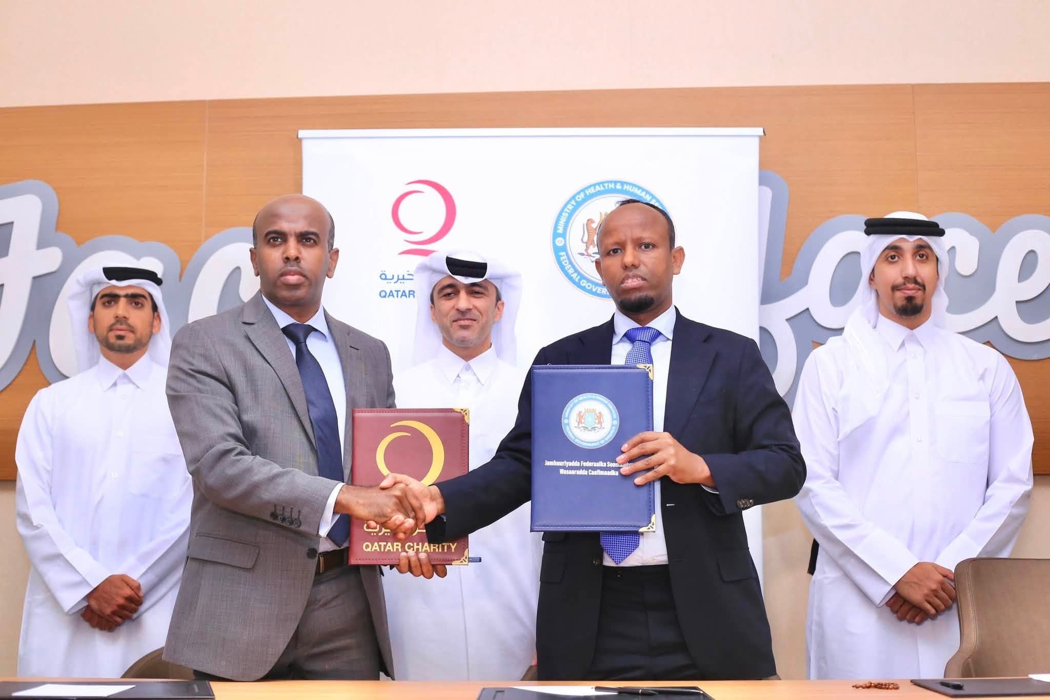 Imisa ayaa ka faa'iideysan doonta mashaariicda caafimaad ee ay kala saxiixdeen Soomaaliya iyo Qatar Charity?