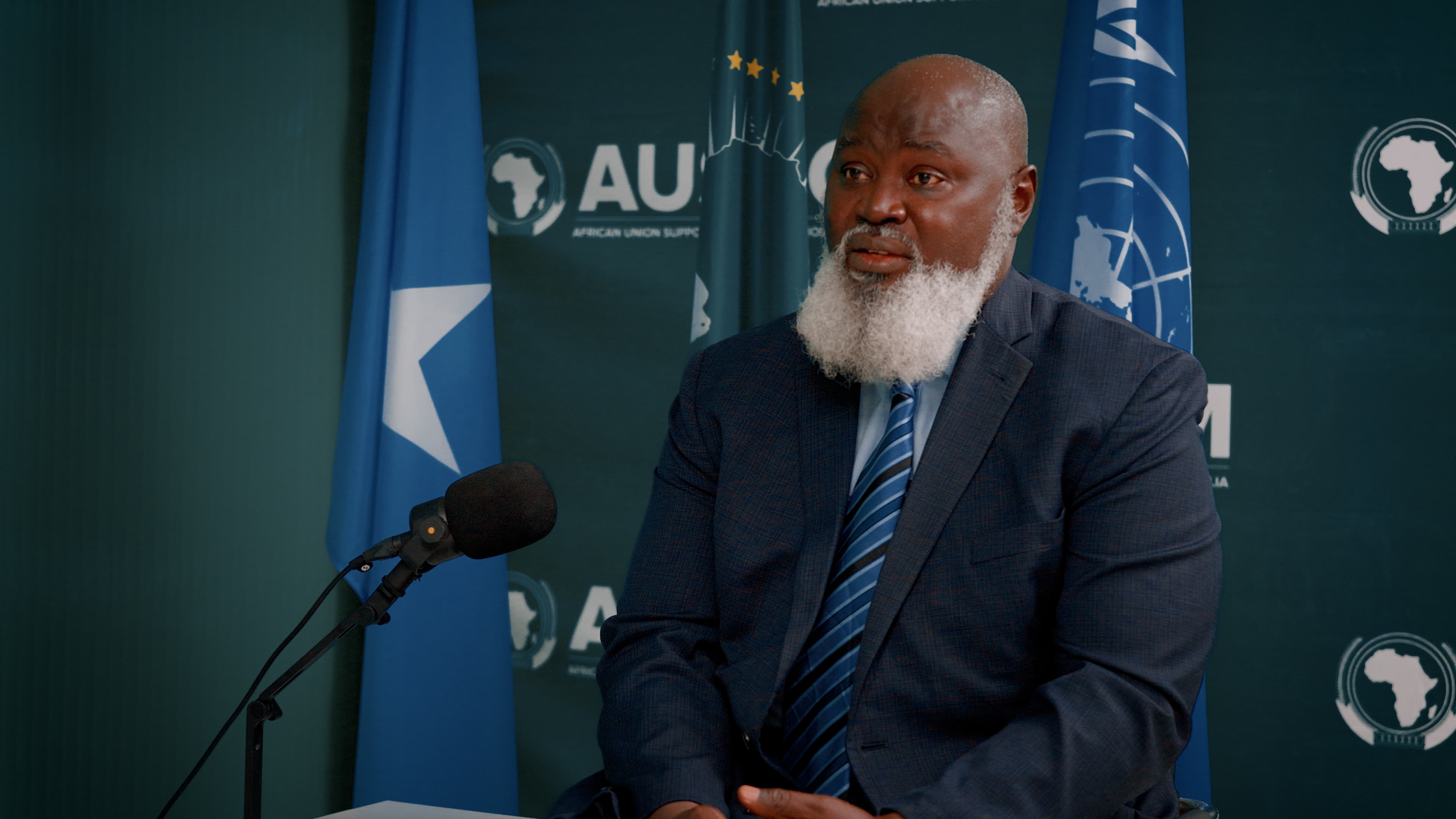 Madaxa Hawlgalka AUSSOM, Danjire El Hadji Ibrahima Diene, oo waraysi gaar ah siinaya TV-ga Dawan