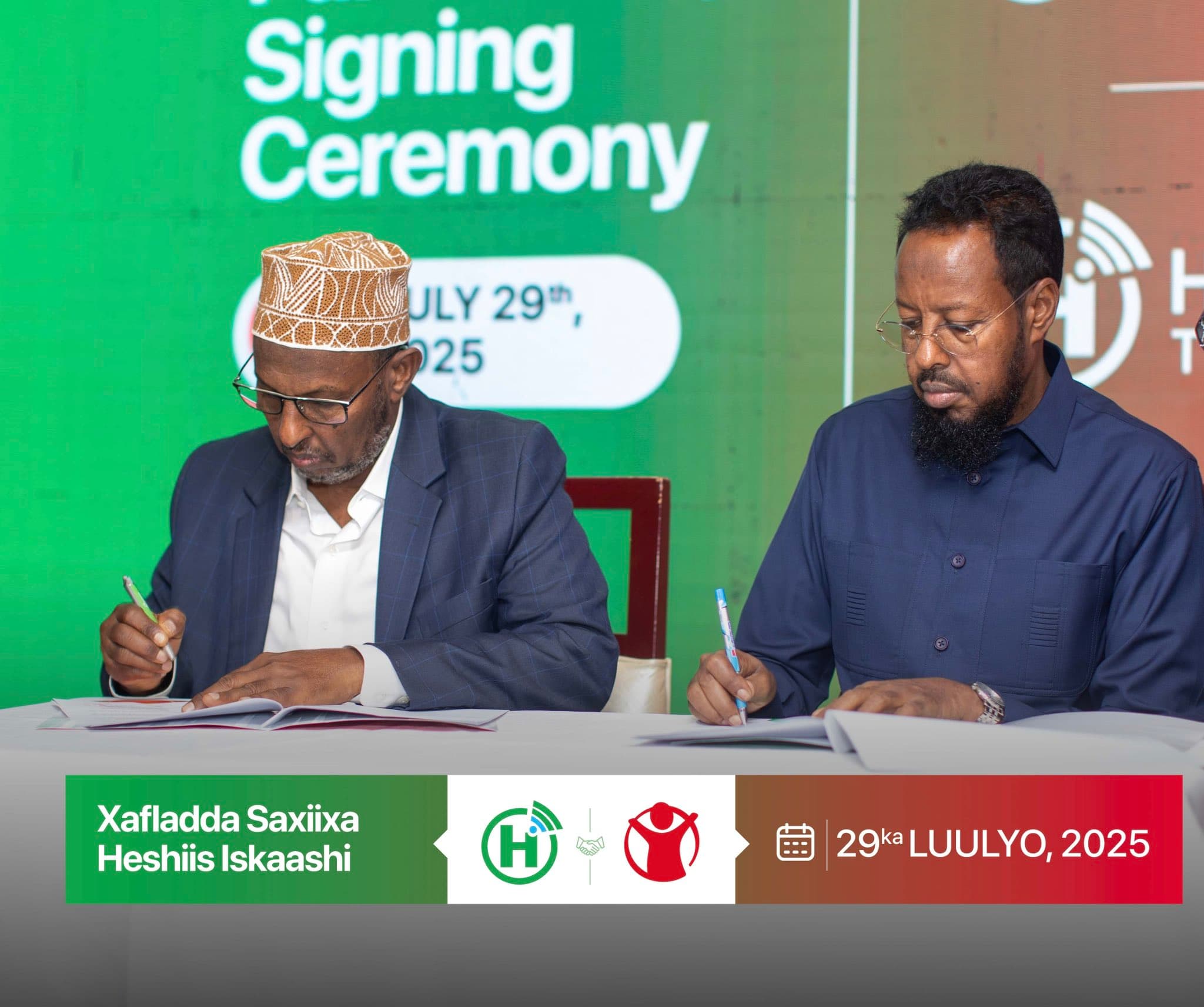Hormuud iyo Save the Children oo heshiis iskaashi kala saxiixday