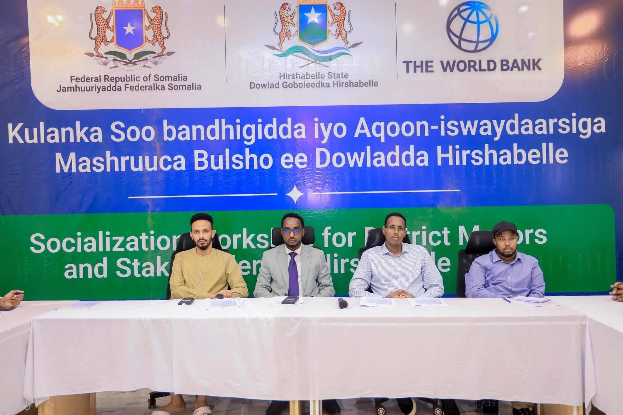 Hirshabeelle oo soo bandhigtay barnaamijka BULSHO ka hor daahfurkiisa