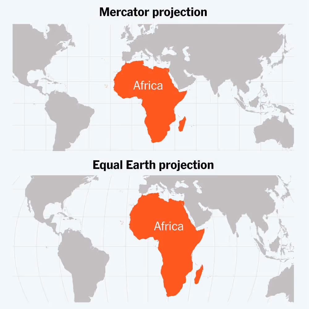 Qaramada Midoobay  oo taageertay khariidad si sax ah u muujinaysa baaxadda Afrika