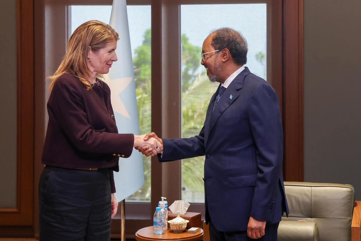 Madaxweynaha Soomaaliya oo la kulmay wasiiru dowlaha horumarinta UK
