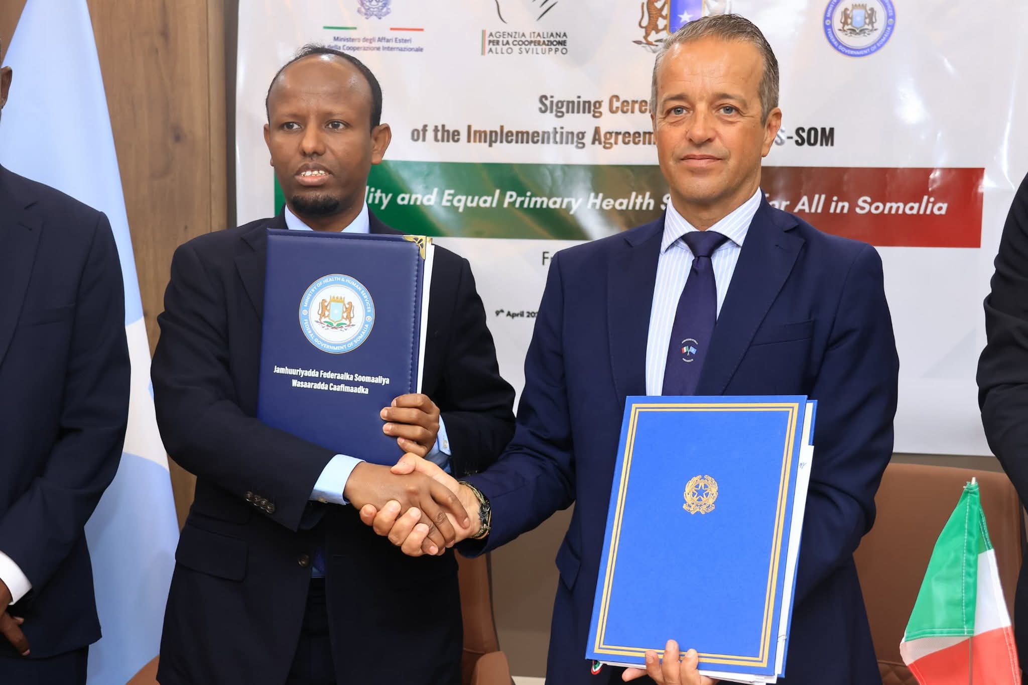 Soomaaliya iyo Talyaaniga oo kala saxiixday heshiis lagu hormarinayo adeega caafimaadka