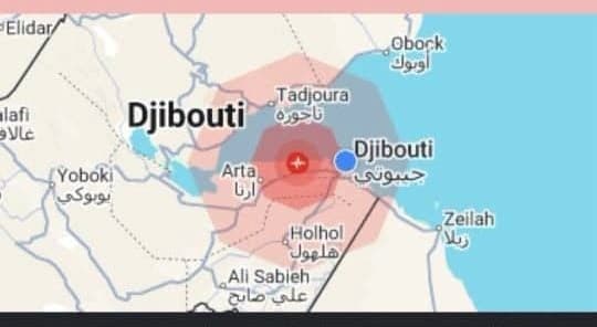 Dhulgariir cabbirkiisu dhan yahay 4.3 ee ku dhuftay Jabuuti