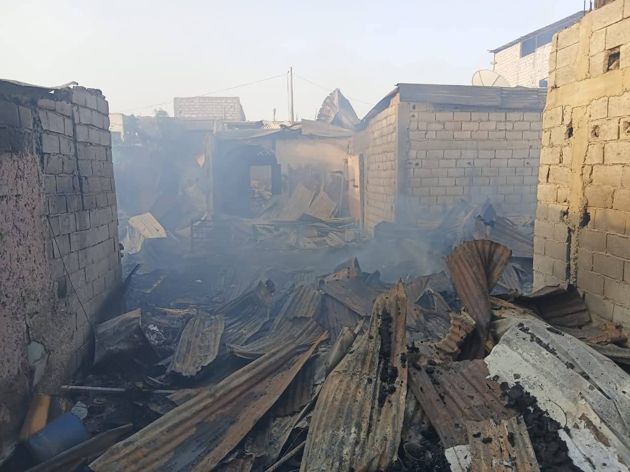 Dab geystay khasaare hantiyadeed oo ka kacay xaafad ka tirsan caasimadda Jabuuti 