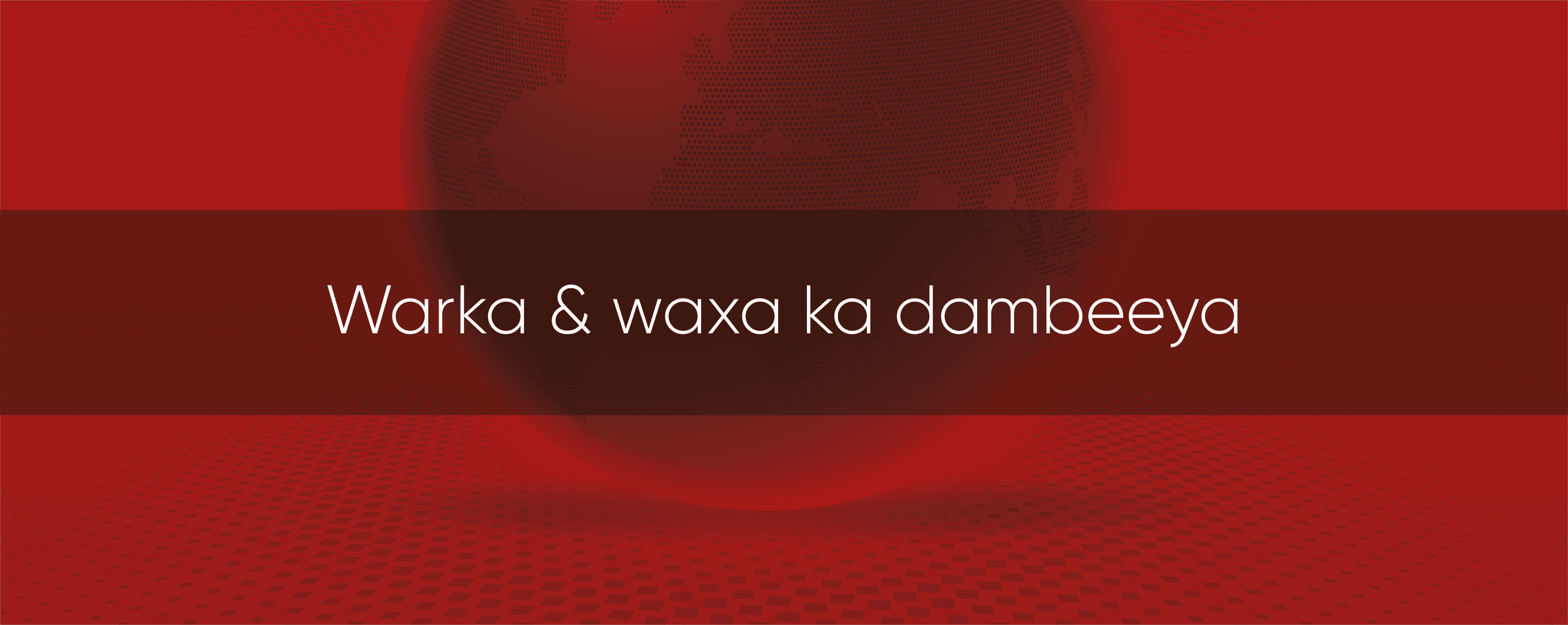 Wararka Dunida oo kooban