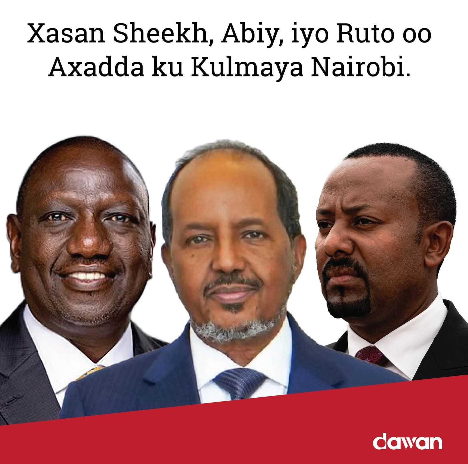 Hoggaamiyeyaasha Soomaaliya, Kenya iyo Itoobiya oo Axadda ku ballansan Nairobi