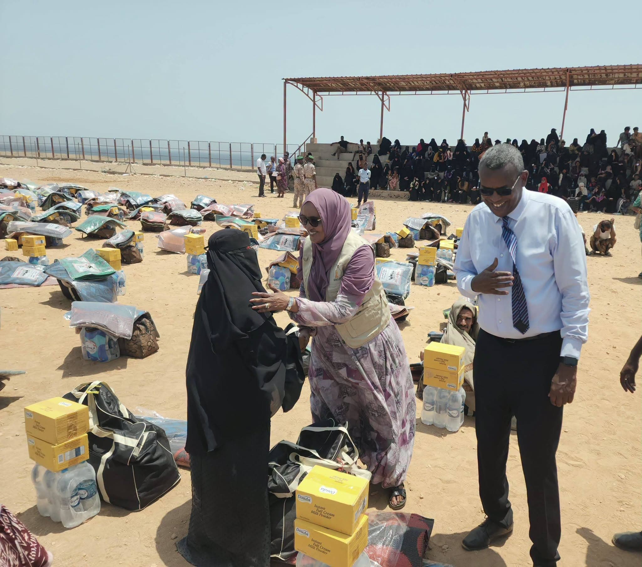 Jabuuti oo gargaar u qaybisay in ka badan 700 oo qoys oo kasoo cararay colaadda Yemen 