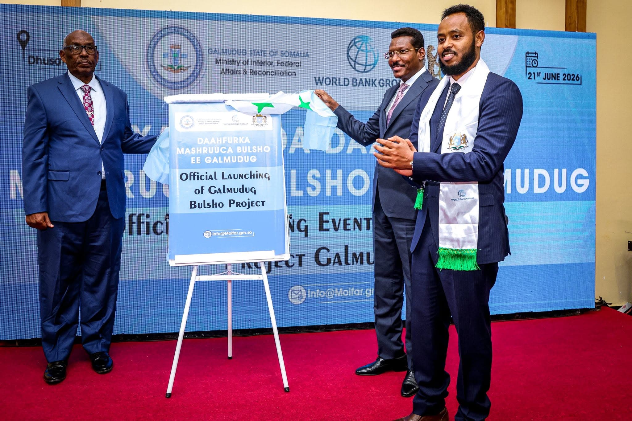 Galmudug oo daahfurtay mashruuca Bulsho ee adeegyada dadweynaha