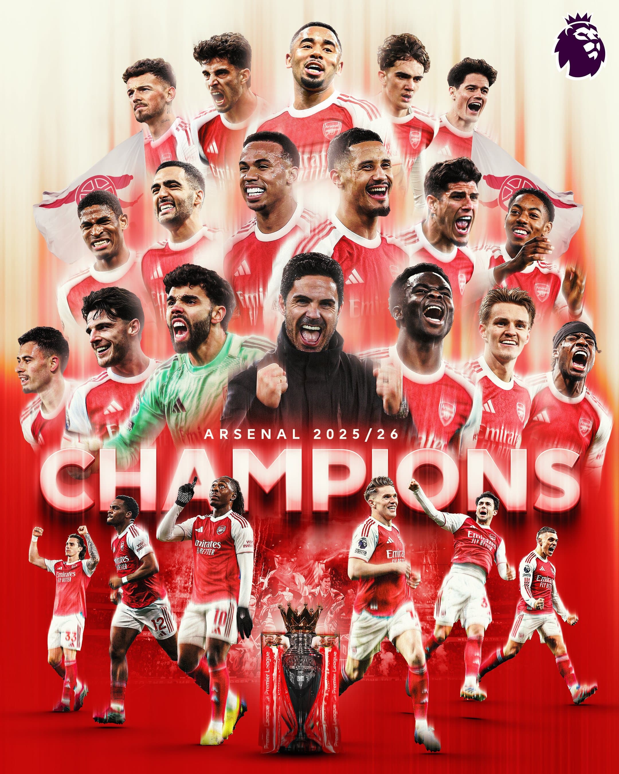 Arsenal oo 22 sano kadib ku guuleysatay horyaalka Premier League