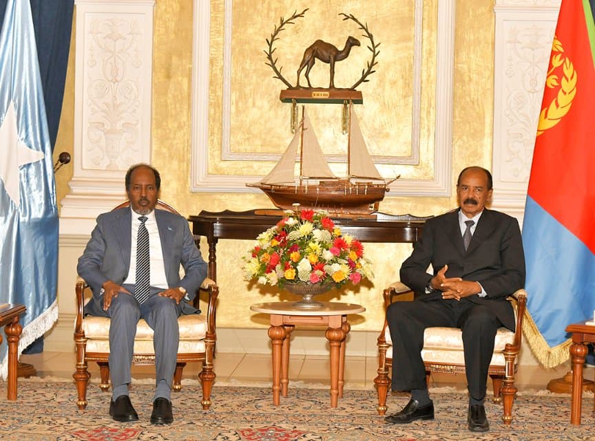 Xasan iyo Afwerki oo isla meel dhigay  iskaashiga amniga iyo dhaqaalaha