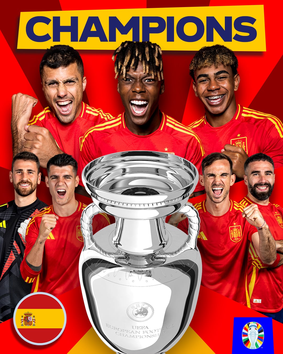 Spain oo markii 4-aad ku guuleysatay koobka qaramada Yurub