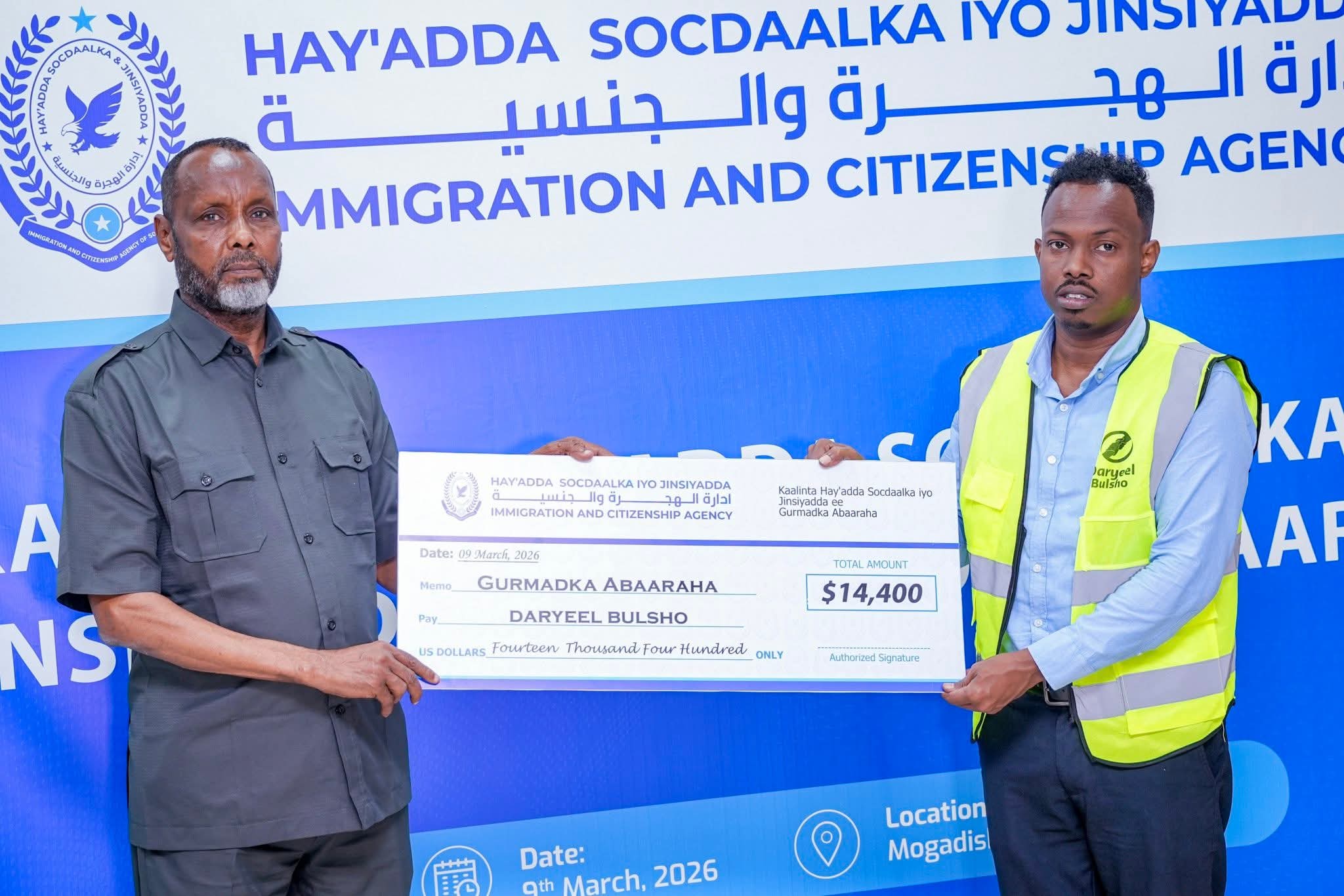 Hay’adda Socdaalka oo ugu deeqday in ka badan $14,000 gurmadka abaaraha