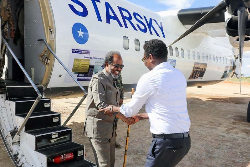 Xasan Sheekh oo ku laabtay Dhuusamareeb