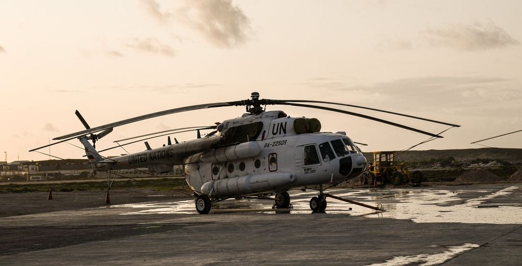 Diyaarad ay leedahay QM  oo ku degtay deegaan ay ka taliyaan AS