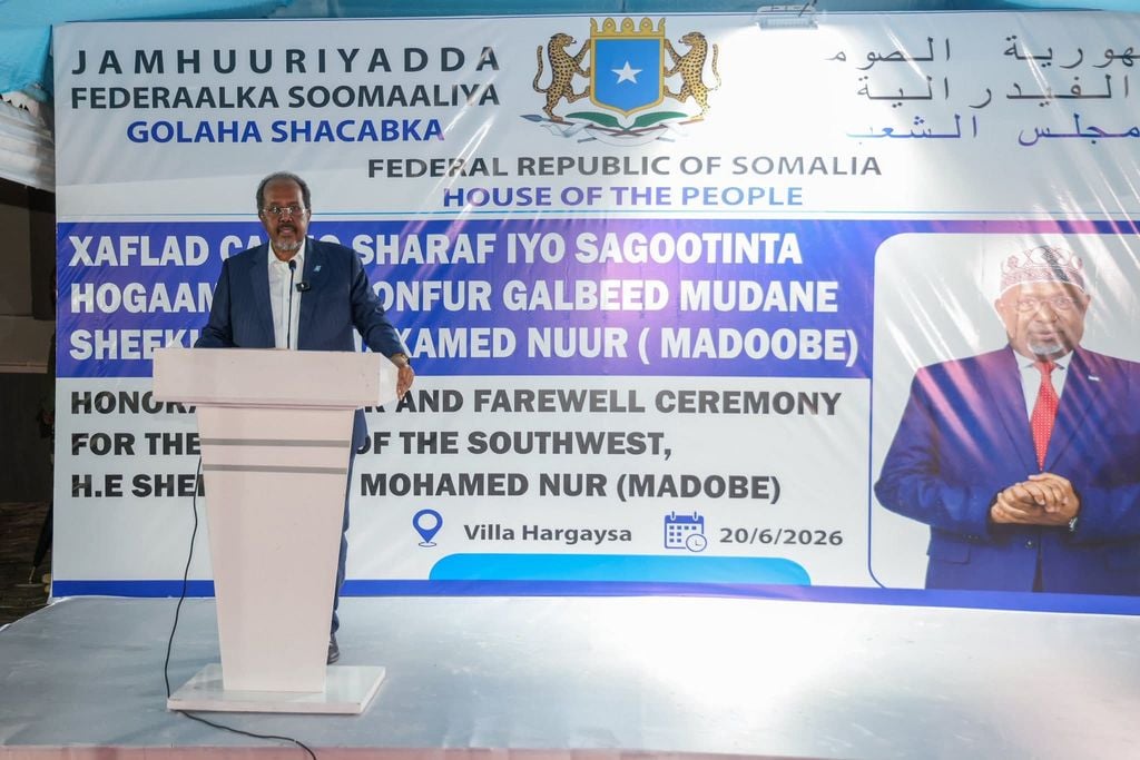 Xasan Sheekh oo difaacay doorashadii Koonfur Galbeed