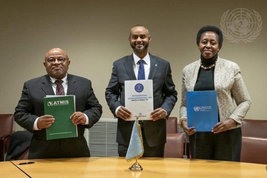 Soomaaliya oo heshiis dhanka taageerada ciidamada la gashay UNSOS iyo ATMIS