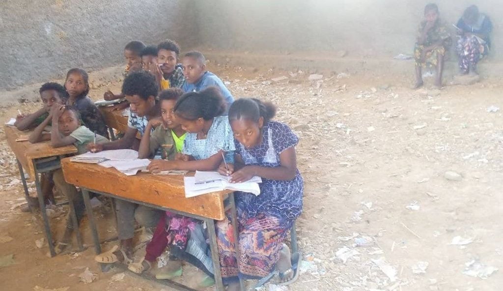 Hoos u dhac ku yimid carruurta Tigray ee waxbarashada gasha