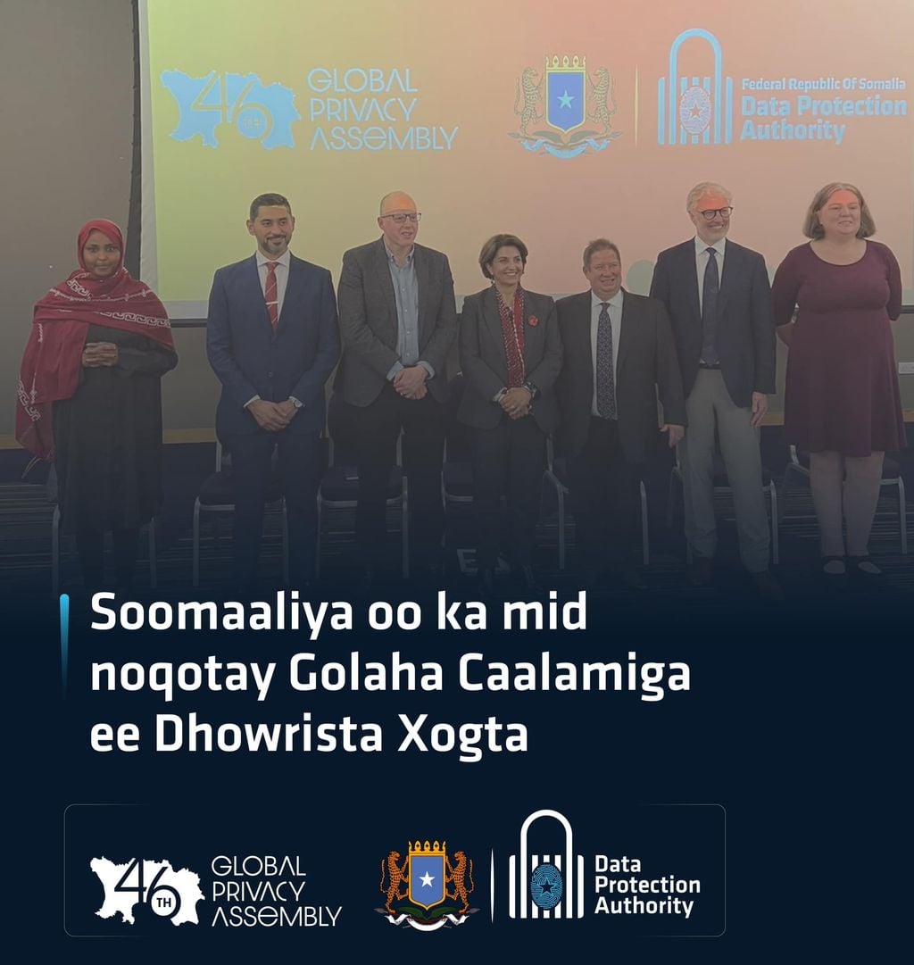 Soomaaliya oo ku biirtay Golaha Dhowrista Xogta