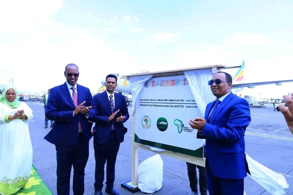 Itoobiya oo Dhoofisay Shixnaddii Ugu Horreysay ee Hoos Timaada Heshiiska Ganacsiga Xorta ah ee Qaaradda Afrika.