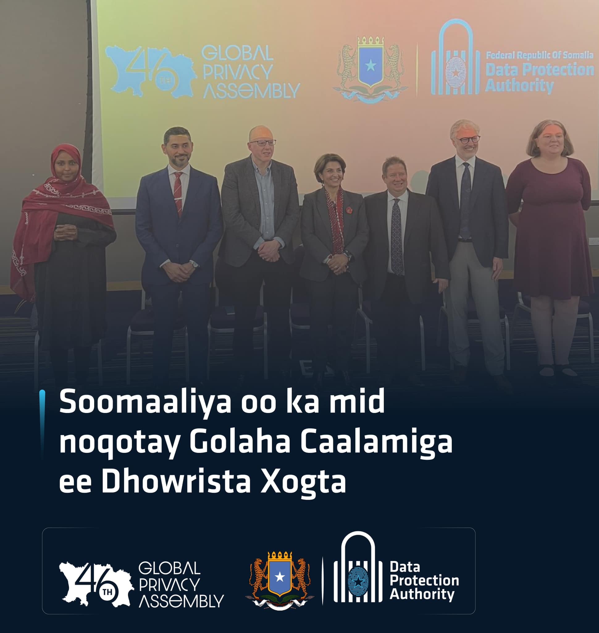 Soomaaliya oo ku biirtay Golaha Dhowrista Xogta