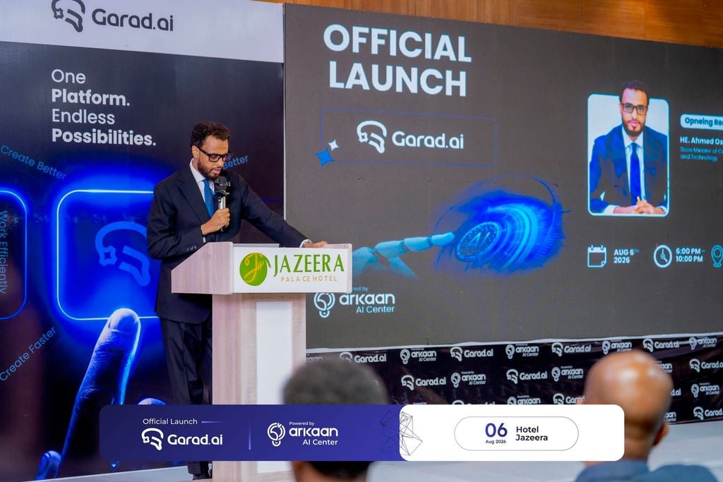 Arkaan AI Center oo si rasmi ah u soo bandhigtay Garad.ai