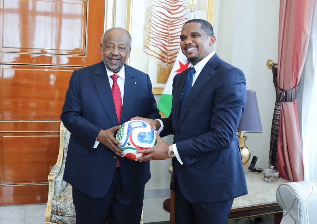 Geelle oo Eto’o kala hadlay horumarinta ciyaaraha iyo dhallinyarada Afrika