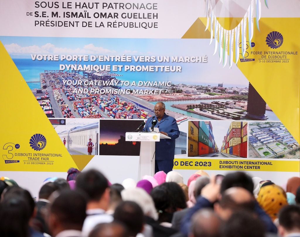 Geelle oo daah furay bandhigga ganacsiga caalamiga ah ee Jabuuti