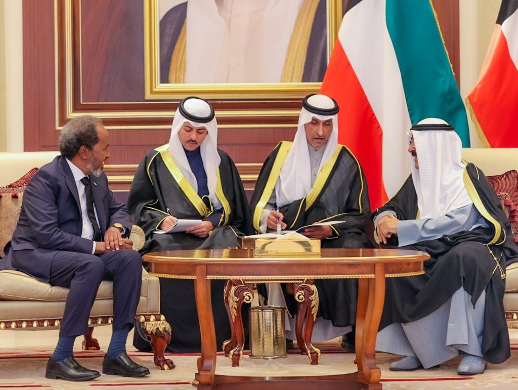 Xasan Sheekh oo ka qeyb galay tacsida Amiirkii Kuwait