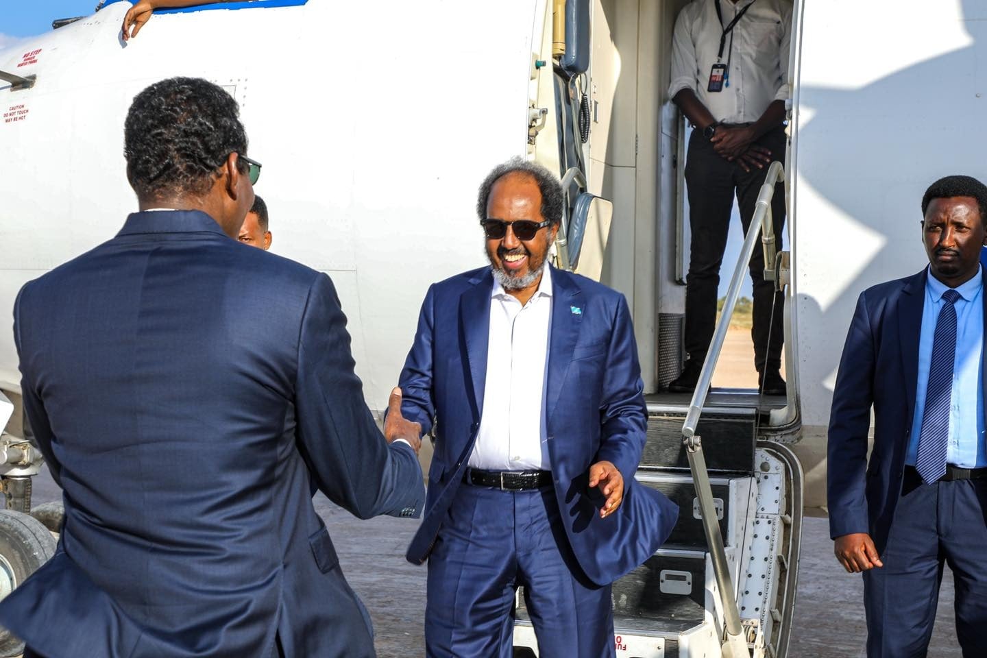 Xasan Sheekh oo gaaray Dhuusamareeb si loo dardargeliyo dagaalka ka dhanka ah AS