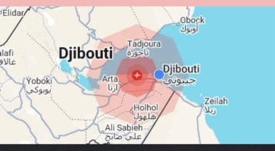 Dhulgariir cabbirkiisu dhan yahay 4.3 ee ku dhuftay Jabuuti