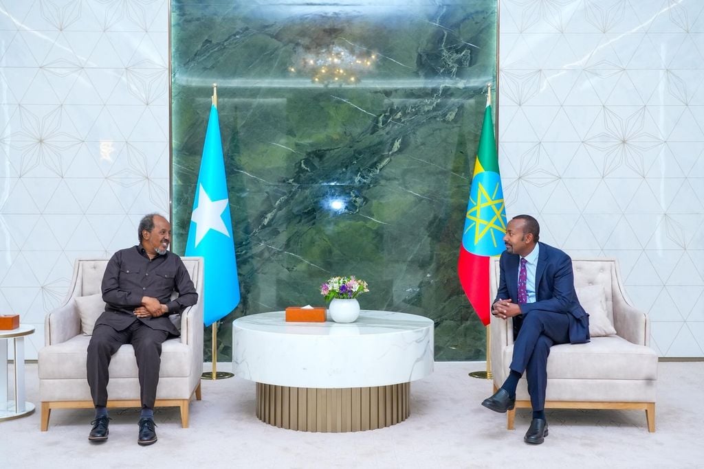 Madaxweynaha Soomaaliya oo Kulan la Qaatay Ra’iisul Wasaaraha Itoobiya ee Addis Ababa