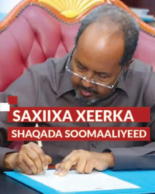 Madaxweyne Xasan Oo Saxiixay Xeerka Shaqada Soomaaliya