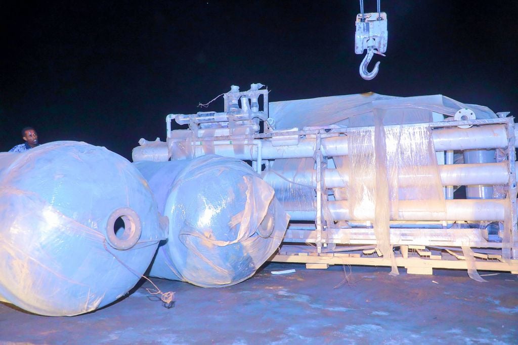 Qalab biyo sifeyn ah oo la gaarsiiyay Boocame