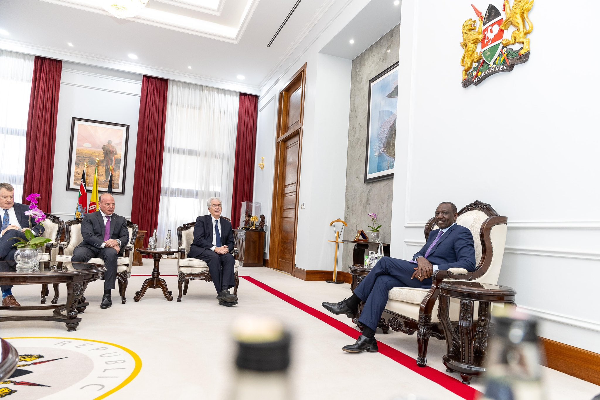 Ruto iyo Madaxa CIA-da oo kawada hadlay iskaashiga Amniga Gobolka