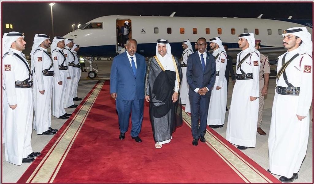 Madaxweynaha Jabuuti oo gaaray Doha si uu uga qayb galo shir degdeg ah