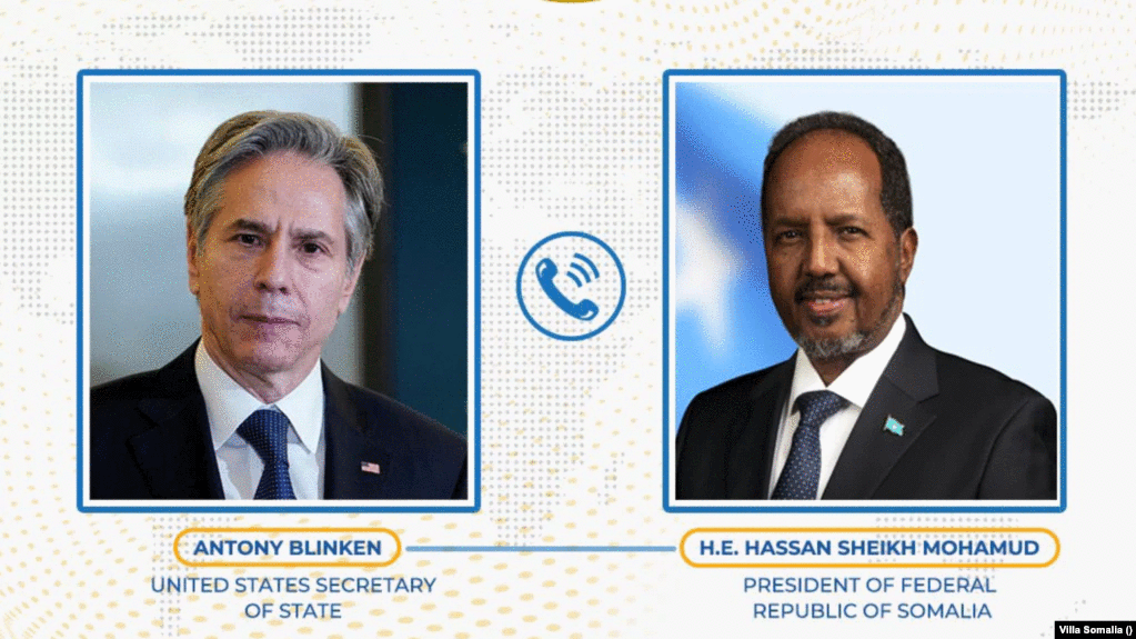 Xasan Sheekh iyo Antony Blinken oo kawada hadlay amniga gobolka