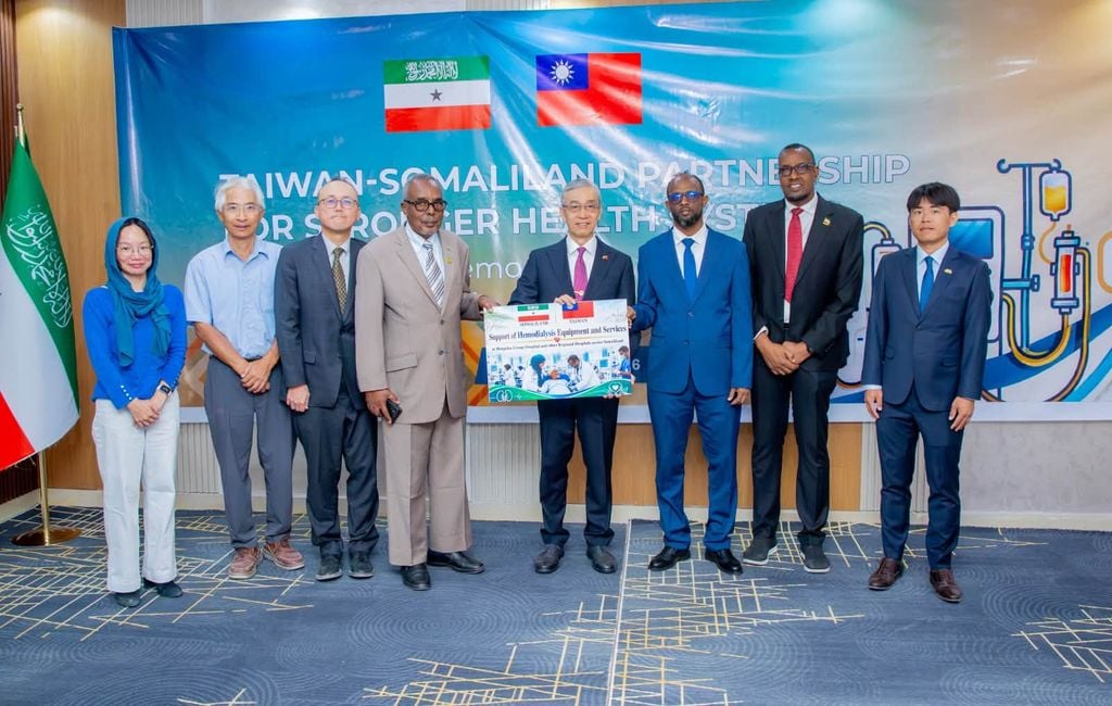 Taiwan oo Somaliland ugu deeqday $1 milyan oo lagu horumarinayo adeegyada sifaynta kelyaha