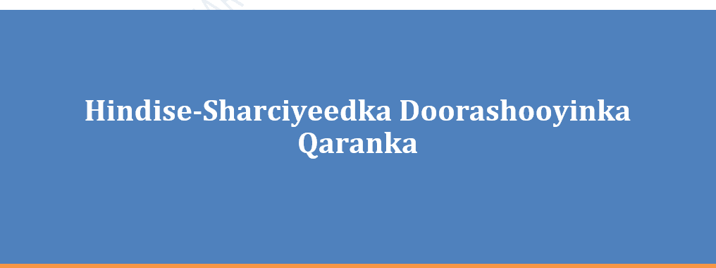 Sharciga doorashada: Maxey yihiin shuruudaha Madaxweynaha?