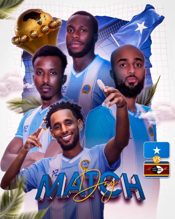 Soomaaliya oo la ciyaareysa Eswatini kulanka hordhaca ee isreeb-reebka Africka